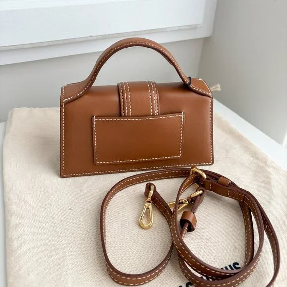 NWT Brand New $775 Jacquemus Le Bambino leather handbag crossbody bag - Picture 4 of 6